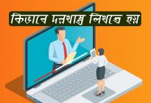 কীভাবে দরখাস্ত লখিতে হয় – চাকরির জন্য দরখাস্ত লেখার নিয়ম কীভাবে দরখাস্ত লখিতে হয়